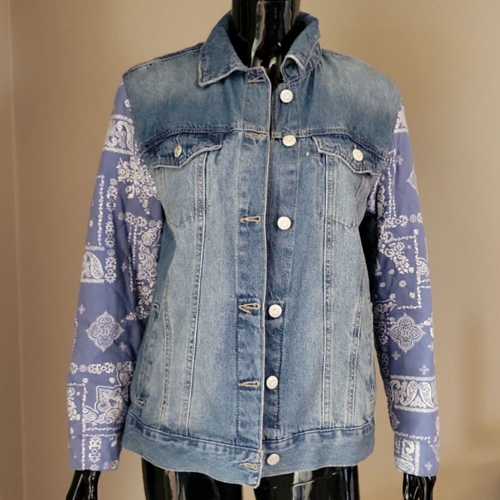 Kensie Vintage Luxe Denim Jacket New Without Tags Size Small